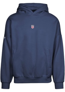 Levelwear USMNT Mens Navy Blue Contact Center Long Sleeve Hoodie