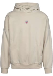 Levelwear USMNT Mens Tan Contact Center Long Sleeve Hoodie