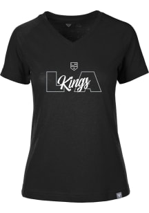 Levelwear Los Angeles Kings Womens Black Ariya Short Sleeve T-Shirt