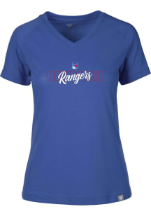 Levelwear New York Rangers Womens Blue Ariya Short Sleeve T-Shirt