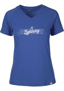 Levelwear Tampa Bay Lightning Womens Blue Ariya Short Sleeve T-Shirt