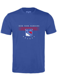 Levelwear New York Rangers Blue Richmond Box Score Short Sleeve T Shirt