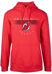 Levelwear New Jersey Devils Mens Red Podium Long Sleeve Hoodie