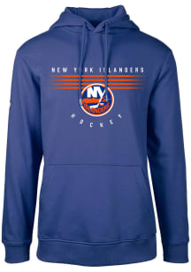 Levelwear New York Islanders Mens Blue Podium Box Score Long Sleeve Hoodie