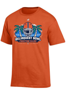 Illinois Fighting Illini Orange ReliaQuest Bowl Bound Short Sleeve T Shirt