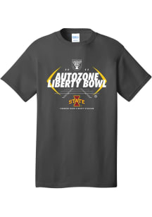Iowa State Cyclones Charcoal AutoZone Liberty Bowl Bound Short Sleeve T Shirt