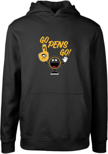Levelwear Pittsburgh Penguins Youth Black Podium Jr Long Sleeve Hoodie