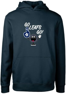 Levelwear Toronto Maple Leafs Youth Navy Blue Podium Jr Fandom Long Sleeve Hoodie