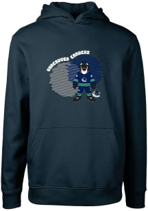 Levelwear Vancouver Canucks Youth Navy Blue Podium Jr Long Sleeve Hoodie