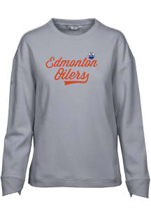 Levelwear Edmonton Oilers Womens Grey Fiona Crew Sweatshirt