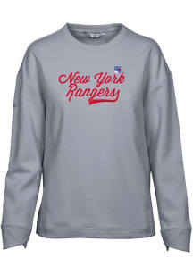 Levelwear New York Rangers Womens Grey Fiona Crew Sweatshirt
