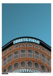 Ebbets Field 22x30 Ballpark Wall Art