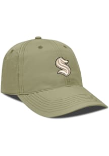 Levelwear Seattle Kraken Crest Unstructured Adjustable Hat - Tan
