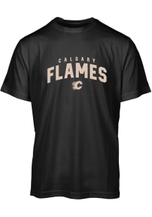 Levelwear Calgary Flames Black Anthem Short Sleeve T Shirt