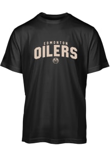 Levelwear Edmonton Oilers Black Anthem Short Sleeve T Shirt