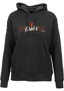 Levelwear Baltimore Orioles Womens Black Adorn Hooded Sweatshirt
