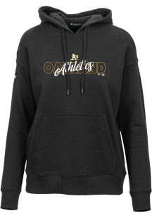 Levelwear Oakland Athletics Womens Black Adorn Hooded Sweatshirt