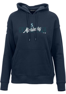 Levelwear Seattle Mariners Womens Navy Blue Adorn Hooded Sweatshirt
