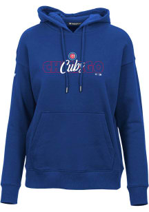 Levelwear Chicago Cubs Womens Blue Adorn Hooded Sweatshirt