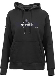Levelwear Colorado Rockies Womens Black Adorn Hooded Sweatshirt