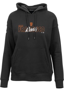 Levelwear San Francisco Giants Womens Black Adorn Hooded Sweatshirt