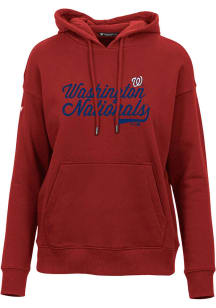Levelwear Washington Nationals Womens Red Adorn Hooded Sweatshirt
