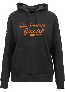 Levelwear San Francisco Giants Womens Black Adorn Chirography Hooded Sweatshirt