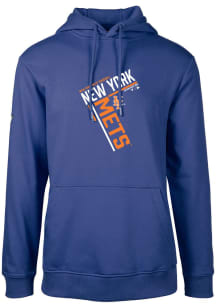 Levelwear New York Mets Mens Blue Podium Segment Long Sleeve Hoodie
