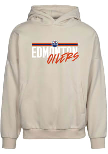 Levelwear Edmonton Oilers Mens Tan Contact Long Sleeve Hoodie
