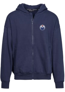 Levelwear Edmonton Oilers Mens Navy Blue Uphill Light Weight Jacket
