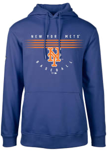 Levelwear New York Mets Mens Blue Podium Box Score Long Sleeve Hoodie