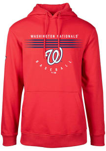 Levelwear Washington Nationals Mens Red Podium Long Sleeve Hoodie