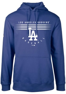 Levelwear Los Angeles Dodgers Mens Blue Podium Box Score Long Sleeve Hoodie