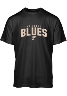 Levelwear St Louis Blues Black Anthem Short Sleeve T Shirt