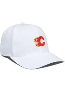 Levelwear Calgary Flames Zephyr Tech Unstructured Adjustable Hat - White