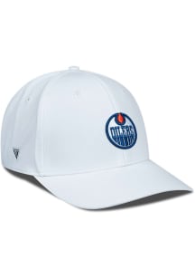 Levelwear Edmonton Oilers Mens White Rise Structured Flex Hat
