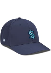 Levelwear Seattle Kraken Mens Navy Blue Rise Structured Flex Hat