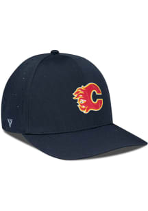 Levelwear Calgary Flames Mens Black Zeta Structured Flex Hat