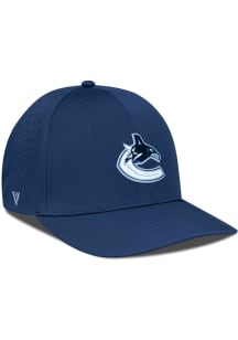 Levelwear Vancouver Canucks Mens Navy Blue Zeta Structured Flex Hat