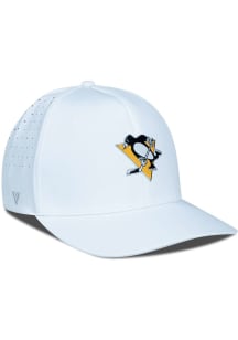 Levelwear Pittsburgh Penguins Mens White Zeta Structured Flex Hat