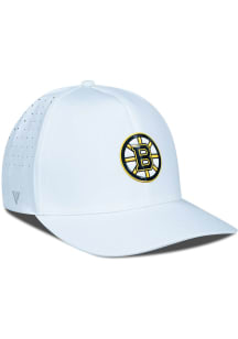 Levelwear Boston Bruins Mens White Zeta Structured Flex Hat