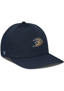 Levelwear Anaheim Ducks Mens Black Zeta Structured Flex Hat