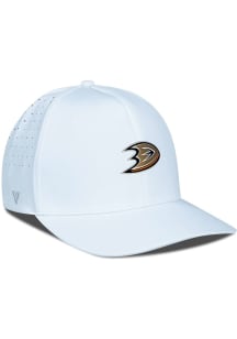 Levelwear Anaheim Ducks Mens White Zeta Structured Flex Hat