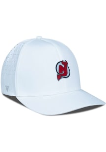 Levelwear New Jersey Devils Mens White Zeta Structured Flex Hat