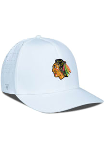 Levelwear Chicago Blackhawks Mens White Zeta Structured Flex Hat