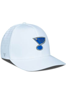 Levelwear St Louis Blues Mens White Zeta Structured Flex Hat