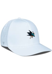 Levelwear San Jose Sharks Mens White Zeta Structured Flex Hat