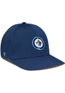 Levelwear Winnipeg Jets Mens Navy Blue Zeta Structured Flex Hat