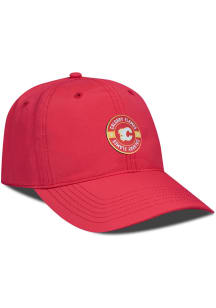 Levelwear Calgary Flames Crest Unstructured Adjustable Hat - Red