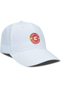 Levelwear Calgary Flames Crest Poly Accuracy Adjustable Hat - White
